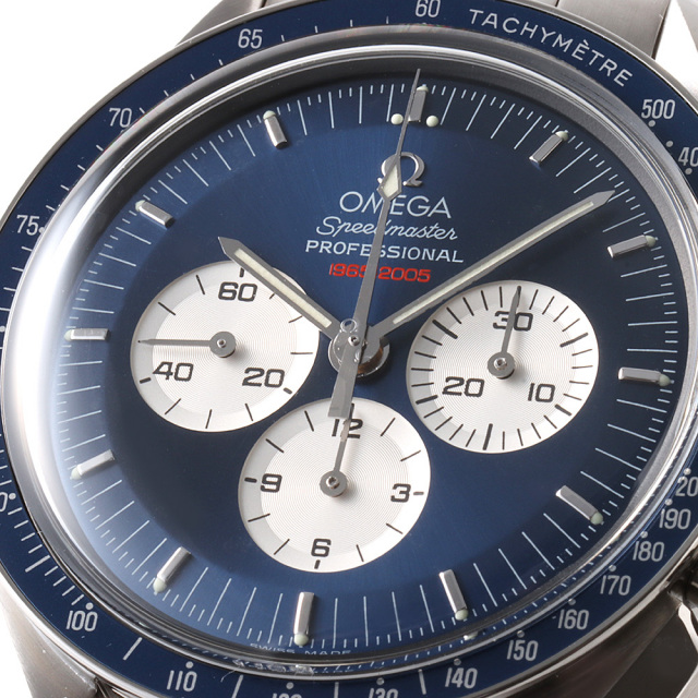 中古　OMEGA カフス　箱あり オメガ OMEGA 4833.41.31 デビル コーアクシャル GMT 稼働中