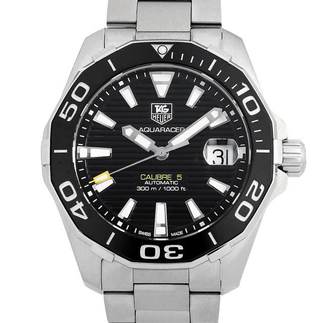 WAY211A.BA0928 ブラック TAG Heuer（タグホイヤー）アクアレーサー 