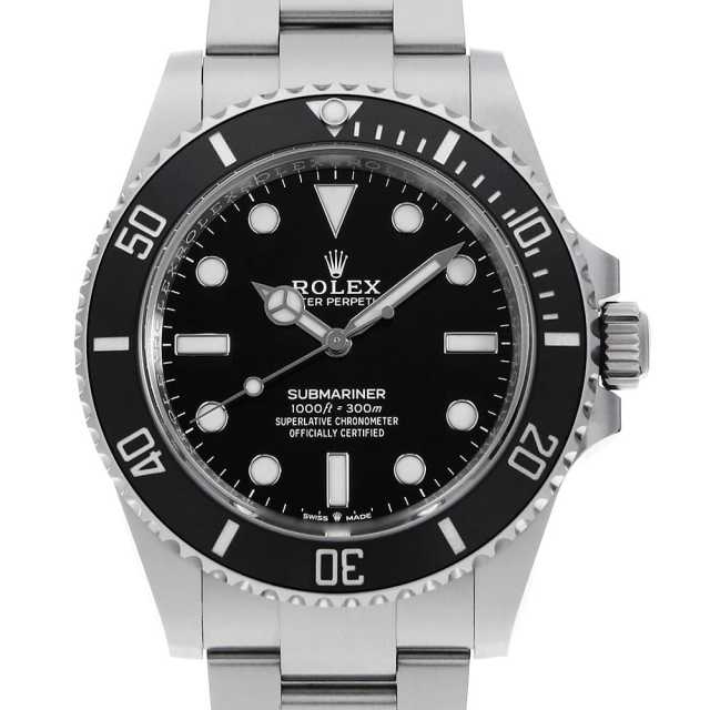 124060 ブラック ROLEX（ロレックス）サブマリーナ ノンデイト 中古