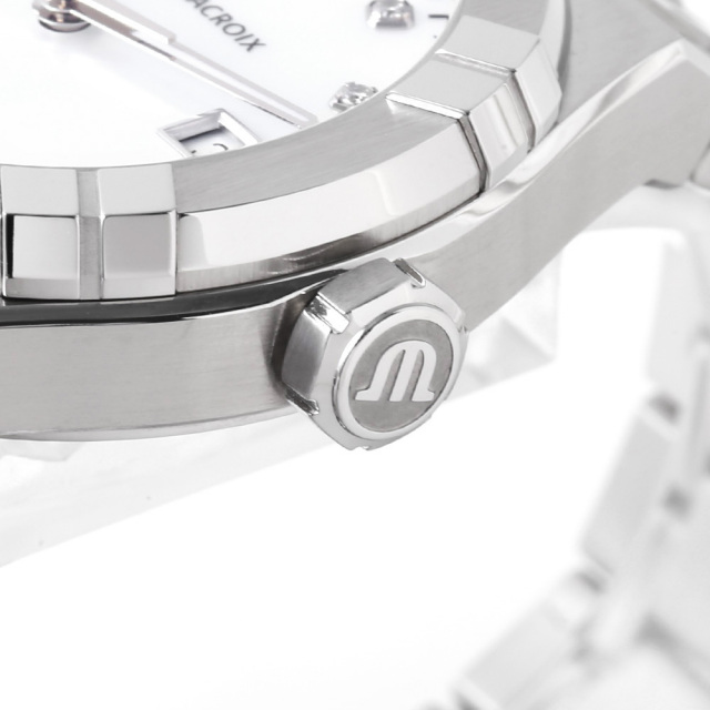 稼働 モーリスラクロア 腕時計 11Pダイヤ ホワイトシェル 新品電池 2119 稼働 モーリスラクロア 腕時計 11Pダイヤ ホワイトシェル 新品