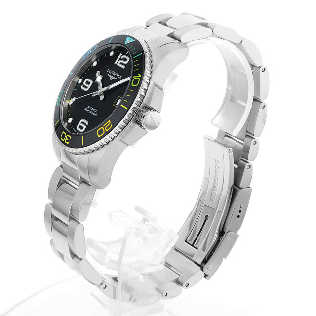 L3.781.4.59.6 ブラック LONGINES（ロンジン）ハイドロコンクエスト  