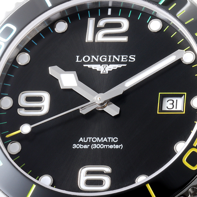 L3.781.4.59.6 ブラック LONGINES（ロンジン）ハイドロコンクエスト  