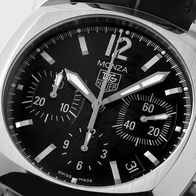CR2113.FC6164 ブラック TAG Heuer（タグホイヤー）モンツァ クロノ  