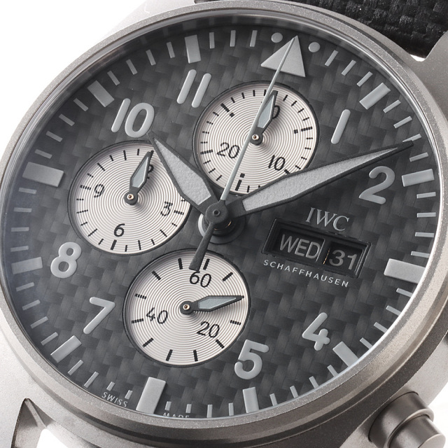 IW377903 ブラック IWC パイロットウォッチ クロノグラフ AMG 中古  