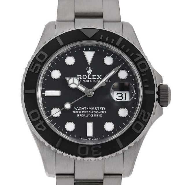 管理番号22515 ロレックス　時計　付属品 226627 ブラック ROLEX（ロレックス）ヨットマスター42 中古