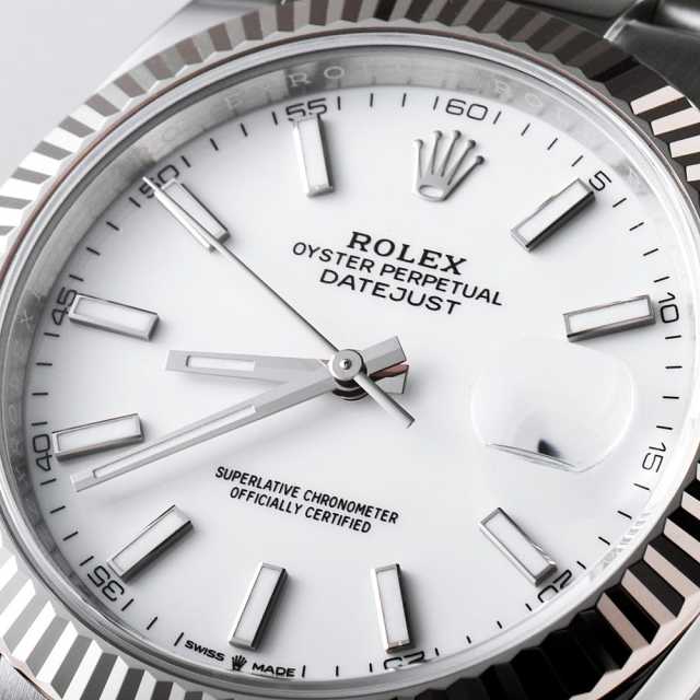 126334 ホワイト ROLEX（ロレックス）デイトジャスト41 中古
