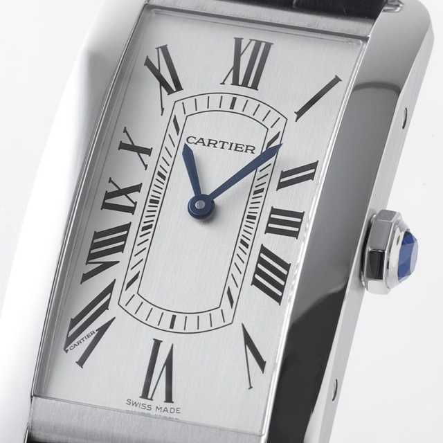 WSTA0083 シルバー Cartier（カルティエ）タンクアメリカンLM 中古