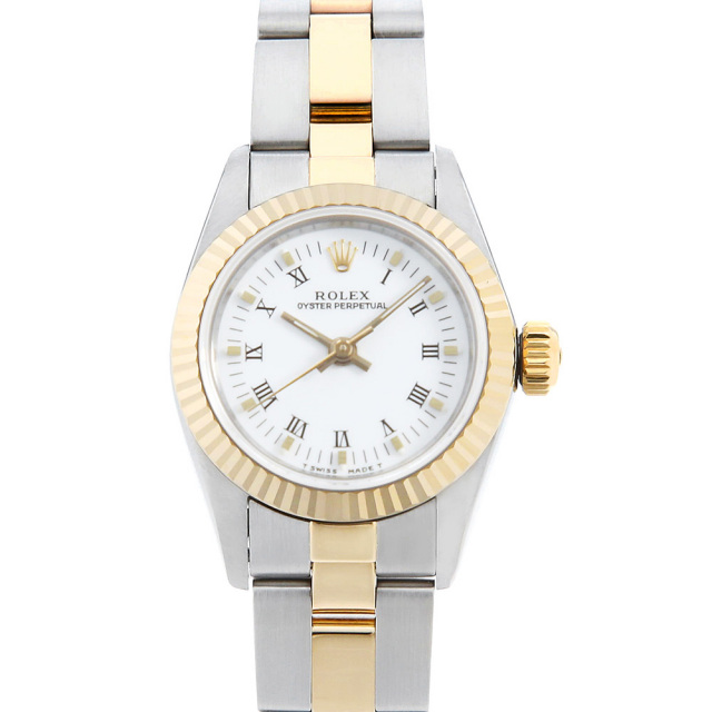 67193 ホワイト ROLEX（ロレックス）オイスターパーペチュアル 中古  