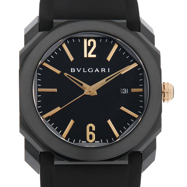 BGO41BBSVD ブラック BVLGARI（ブルガリ）オクト ウルトラネロ 中古  