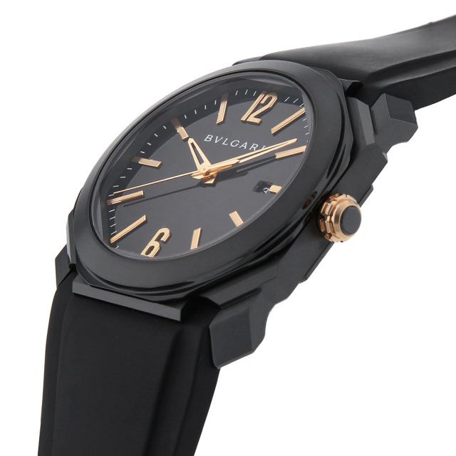 BGO41BBSVD ブラック BVLGARI（ブルガリ）オクト ウルトラネロ 中古  