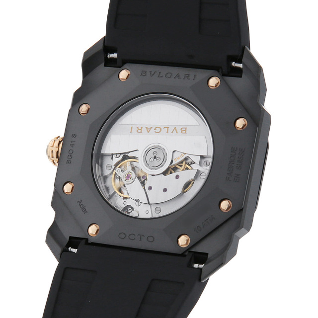 BGO41BBSVD ブラック BVLGARI（ブルガリ）オクト ウルトラネロ 中古  