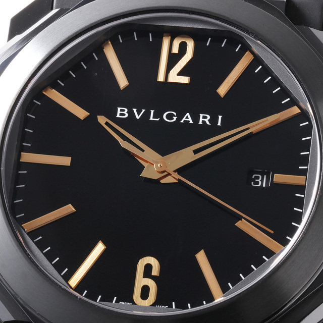 BGO41BBSVD ブラック BVLGARI（ブルガリ）オクト ウルトラネロ 中古  