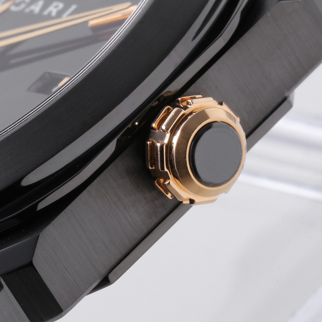 BGO41BBSVD ブラック BVLGARI（ブルガリ）オクト ウルトラネロ 中古  