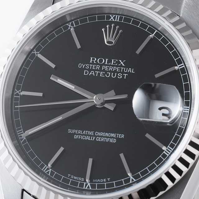 16234 ブラック ROLEX（ロレックス）デイトジャスト 中古 | 東京・大阪 