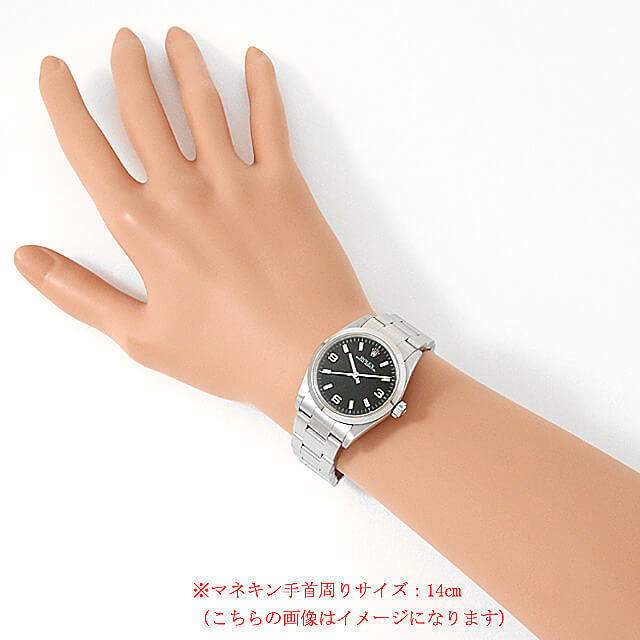 77080 ブラック ROLEX（ロレックス）オイスターパーペチュアル 中古  