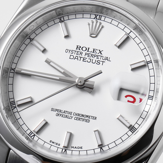 ロレックス デイトジャスト36 116200 メンズ 腕時計（116200 ホワイト  