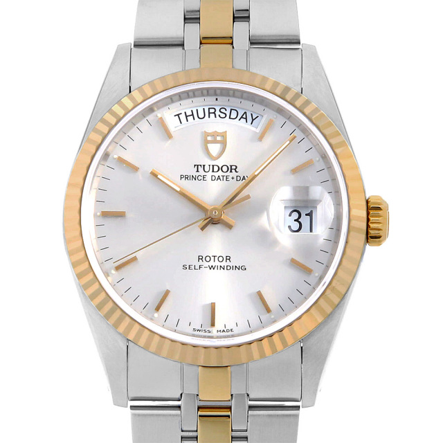 76213 シルバー TUDOR（チューダー）オイスタープリンス デイトデイ  