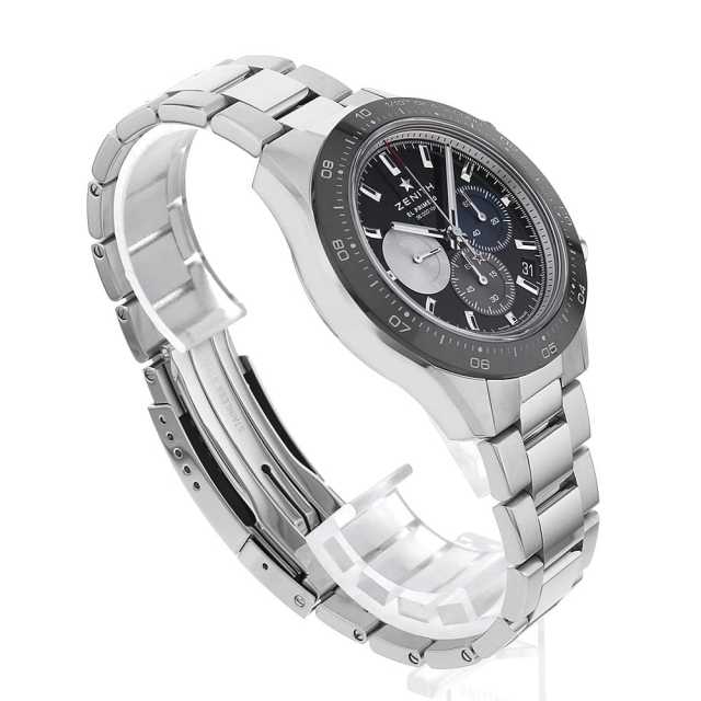 03.3100.3600/21.M3100 ブラック ZENITH（ゼニス）クロノ