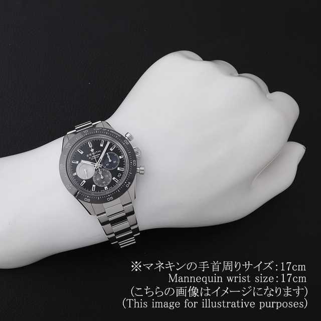 03.3100.3600/21.M3100 ブラック ZENITH（ゼニス）クロノ