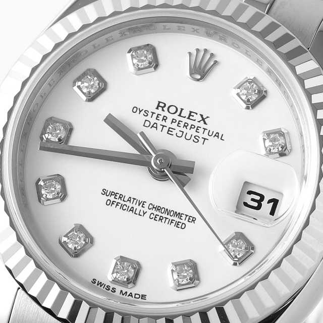 179174G ホワイト ROLEX（ロレックス）デイトジャスト 10Pダイヤ