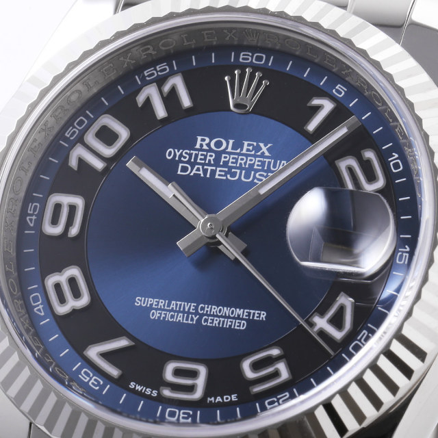 116139 ブルー ROLEX（ロレックス）デイトジャスト 中古 | 東京
