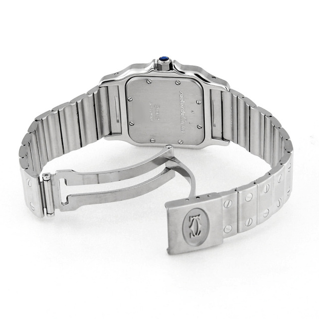 W20018D6 シルバー Cartier（カルティエ）サントスガルベLM 中古  