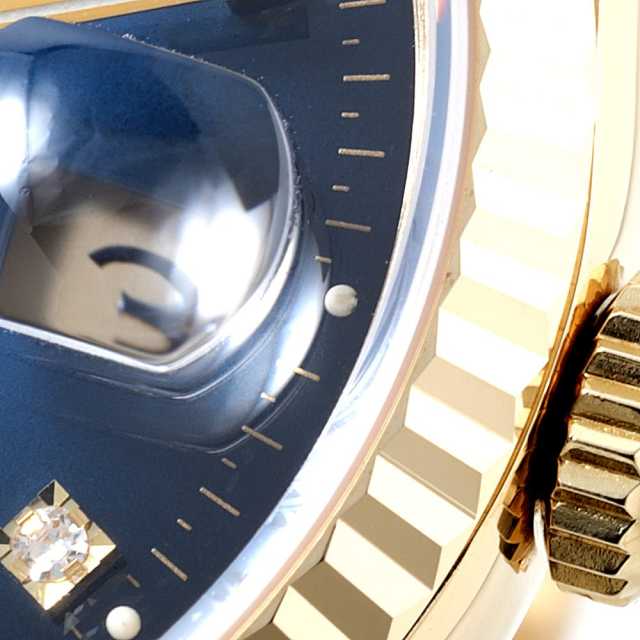 18238A ブルー ROLEX（ロレックス）デイデイト 8Pダイヤ 2Pバゲット