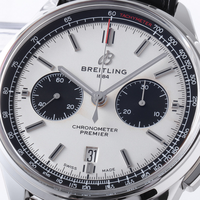 AB0118221G1P2(AB0118) シルバー BREITLING（ブライトリング）プレミエ  