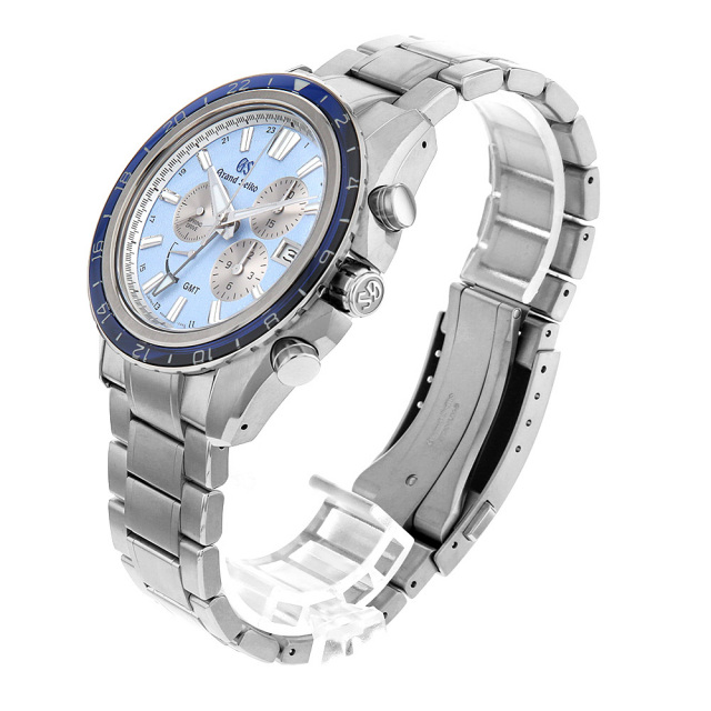 グランドセイコー エボリューション9 スプリングドライブ GMT クロノグラフ SBGC261 中古 メンズ
