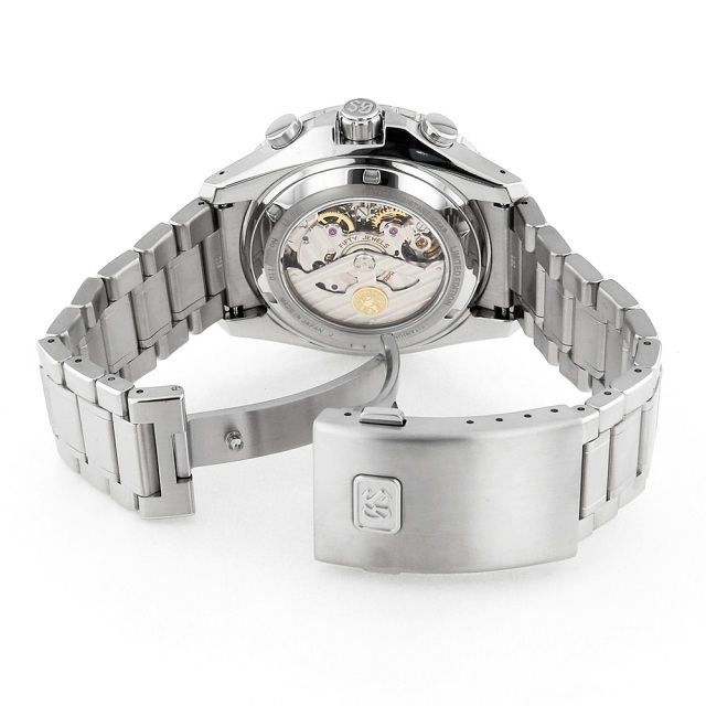 グランドセイコー エボリューション9 スプリングドライブ GMT クロノグラフ SBGC261 中古 メンズ