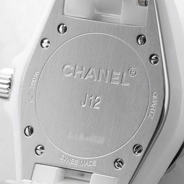 サピさま専用　　シャネルJ12 白セラミック　レディース（正規品） H1628 ホワイト CHANEL（シャネル）J12 白セラミック 12Pダイヤ