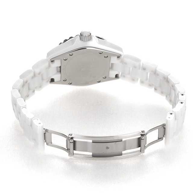 H1628 ホワイト CHANEL（シャネル）J12 白セラミック 12Pダイヤ 中古