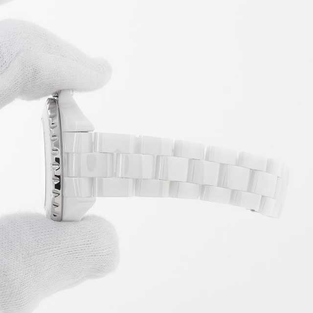 H1628 ホワイト CHANEL（シャネル）J12 白セラミック 12Pダイヤ 中古