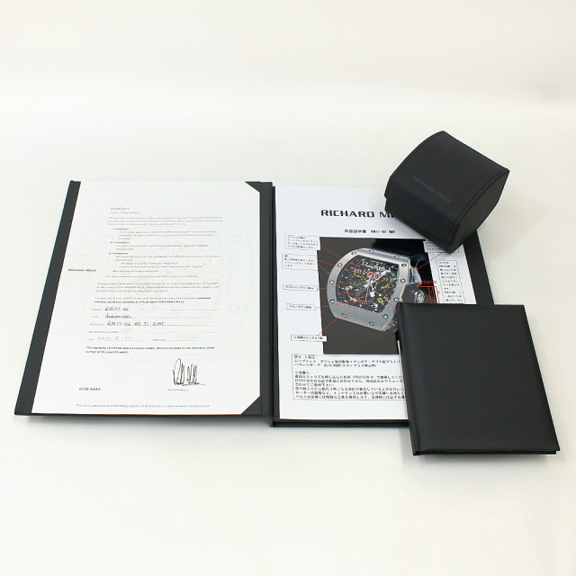 T@O様　ご依頼品 RM11-02 TI スケルトン RICHARD MILLE（リシャールミル