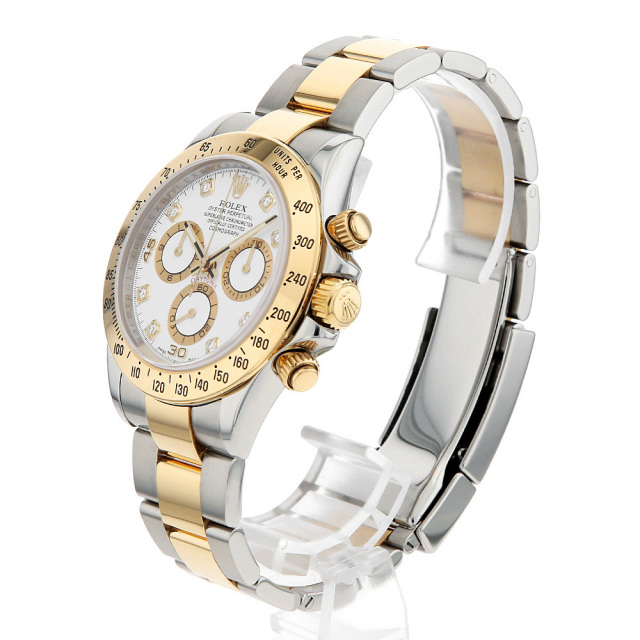 116523G ホワイト ROLEX（ロレックス）コスモグラフ デイトナ 8Pダイヤ 