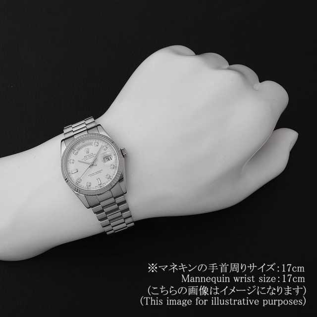 118239A シルバー ROLEX（ロレックス）デイデイト 8Pダイヤ 2P