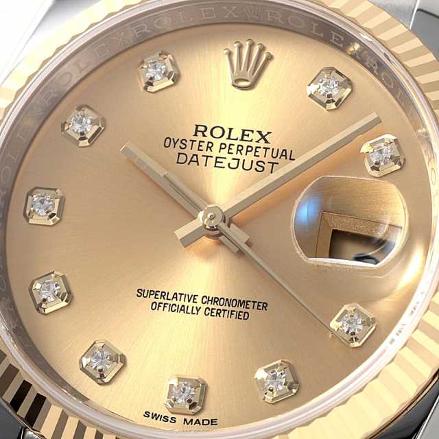 116233G シャンパン ROLEX（ロレックス）デイトジャスト 10Pダイヤ