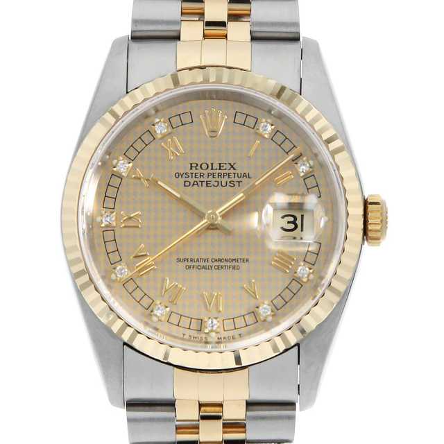 16233G シャンパン ROLEX（ロレックス）デイトジャスト 10Pダイヤ 中古