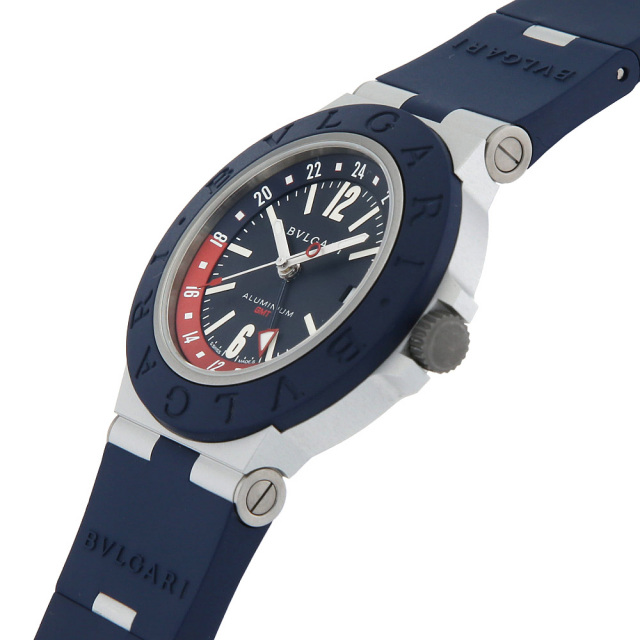 103554 ブルー BVLGARI（ブルガリ）アルミニウム GMT 中古 | 東京  