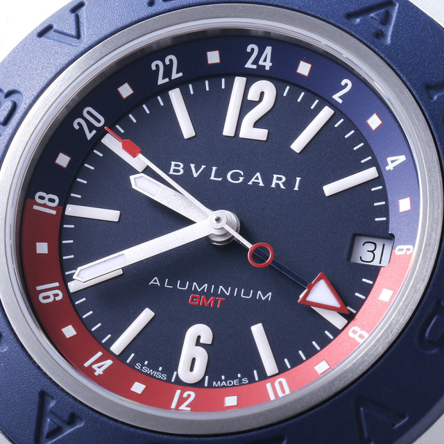 103554 ブルー BVLGARI（ブルガリ）アルミニウム GMT 中古 | 東京  