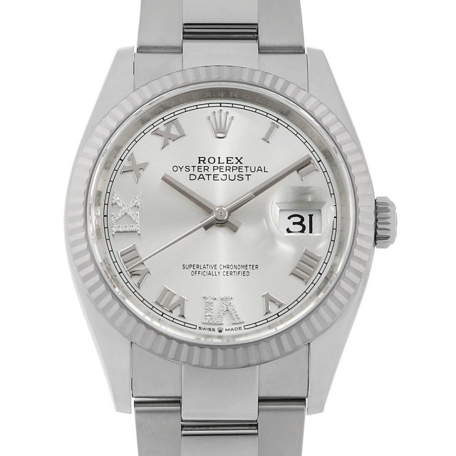 ロレックス デイトジャスト メンズ ステンレススティール&ホワイト  