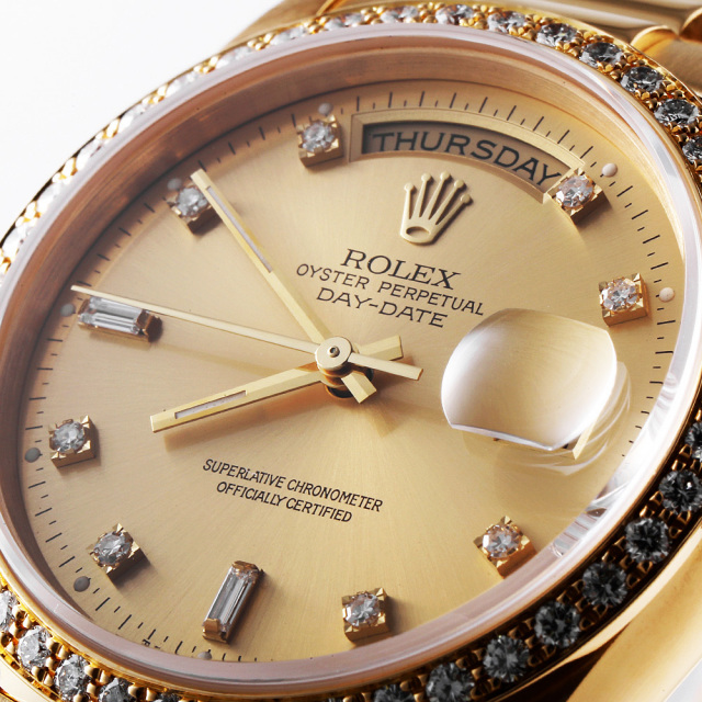 ❇️美品です！ロレックス デイデイト 18348A YG AT シャンパン文字盤