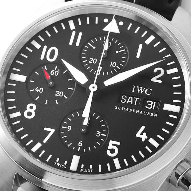 IW371701 ブラック IWC パイロットウォッチクロノグラフ 中古