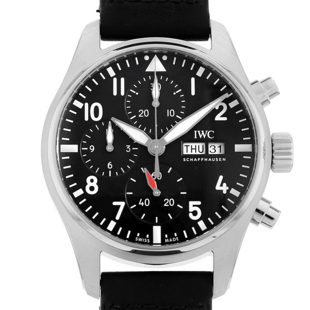IW388111 ブラック IWC パイロット ウォッチ クロノグラフ 41 新品 