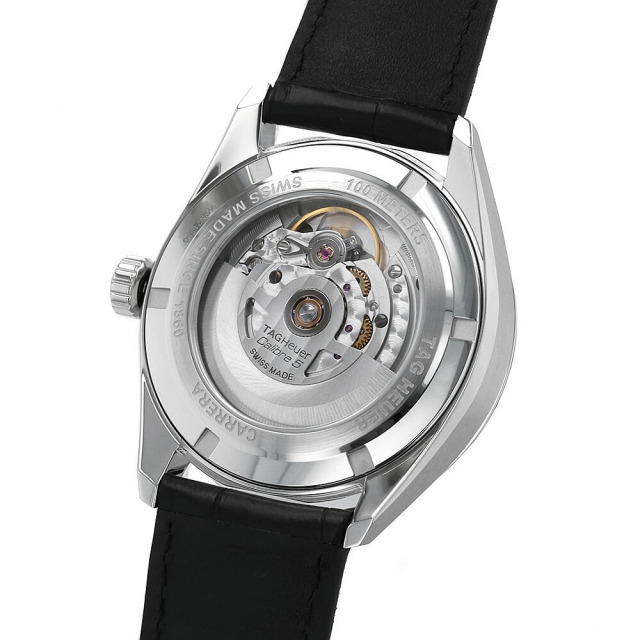 タグホイヤー　TAG HEUER カレラ　キャリバー5 シルバー　自動巻き タグ・ホイヤー】腕もとの身だしなみはシンプルに～カレラ