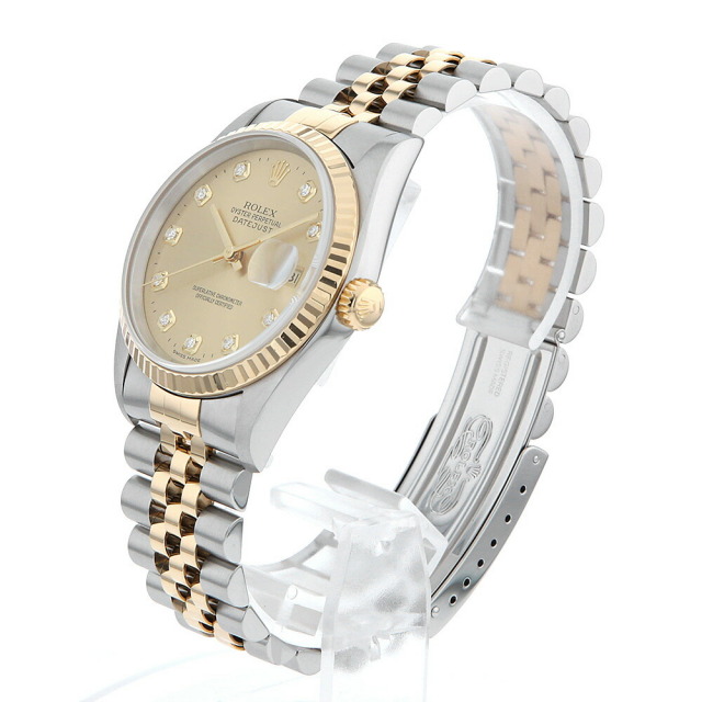 16233G シャンパン ROLEX（ロレックス）デイトジャスト 10P