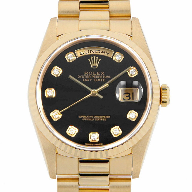 18238G オニキス ROLEX（ロレックス）デイデイト 中古 | 東京・大阪の