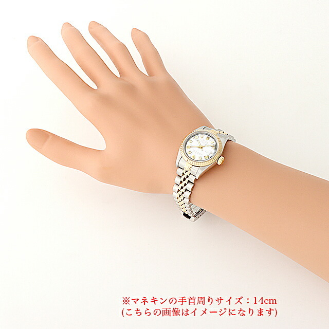 中古)ROLEX ロレックス デイトジャスト 79173 ホワイト とび