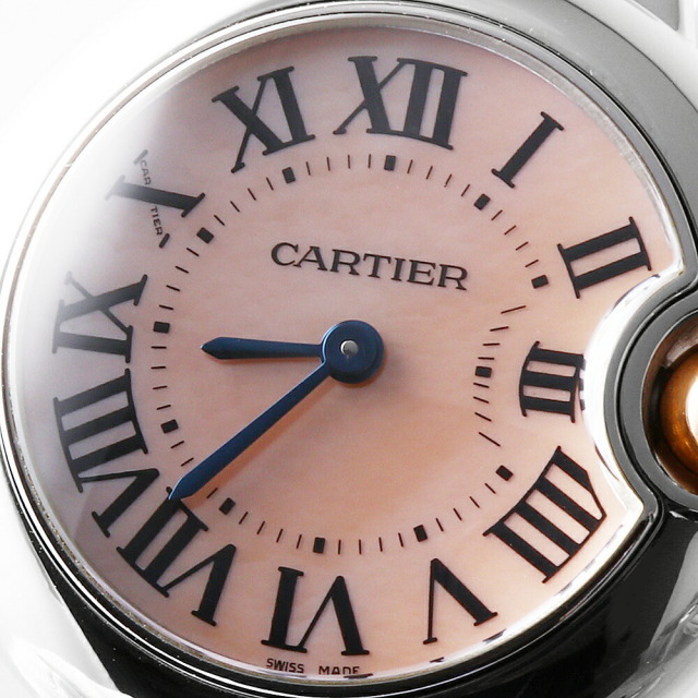 W6920034 ピンクシェル Cartier（カルティエ）バロンブルー SM 中古  