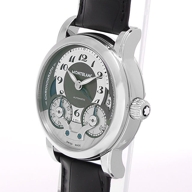 モンブラン　非常にレアなNo1120ブラック＆ホワイトと呼ばれるノブレスの逸品！ 102337 モンブラン(MONTBLANC) ニコラ・リューセック クロノ